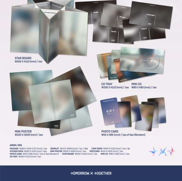 TOMORROW X TOGETHER (TXT) - 7th Mini Album [THE STAR CHAPTER: SANCTUARY] (ANGEL Ver.) (5 TYPE Random) kaeguli kpop shop albums and merchandise