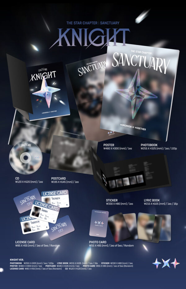 TOMORROW X TOGETHER (TXT) - 7th Mini Album [THE STAR CHAPTER: SANCTUARY] (3 TYPE Random) kaeguli kpop shop albums and merchandise