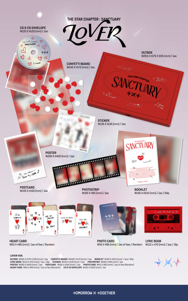 TOMORROW X TOGETHER (TXT) - 7th Mini Album [THE STAR CHAPTER: SANCTUARY] (3 TYPE Random) kaeguli kpop shop albums and merchandise