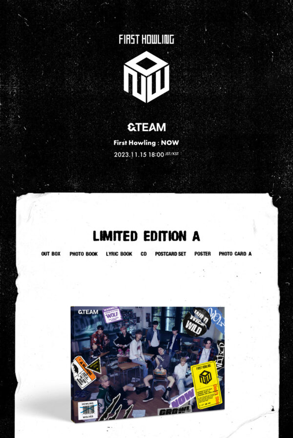&TEAM - FIRST HOWLING : WE (2ND EP) [LIMITED EDITION A] (Japanese Ver.) Kaeguli Kpop Shop Albums and Merchandise