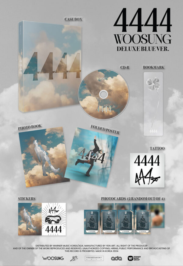 WWOOSUNG (The Rose) - Solo Album [4444] (Deluxe Ver.) (BLUE Ver.) (Red Ver) kaeguli kpop shop albums and merchandise