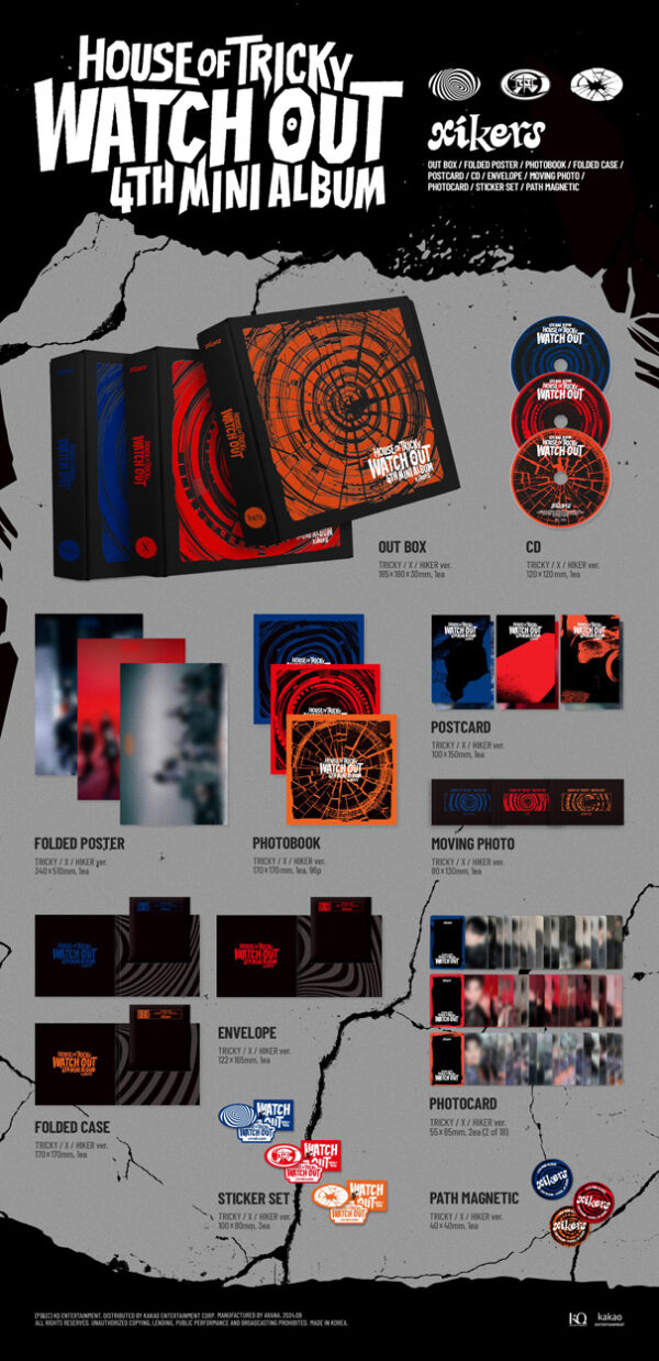 xikers - HOUSE OF TRICKY : WATCH OUT (X Ver.) Kaeguli Kpop Shop Albums and Merchandise