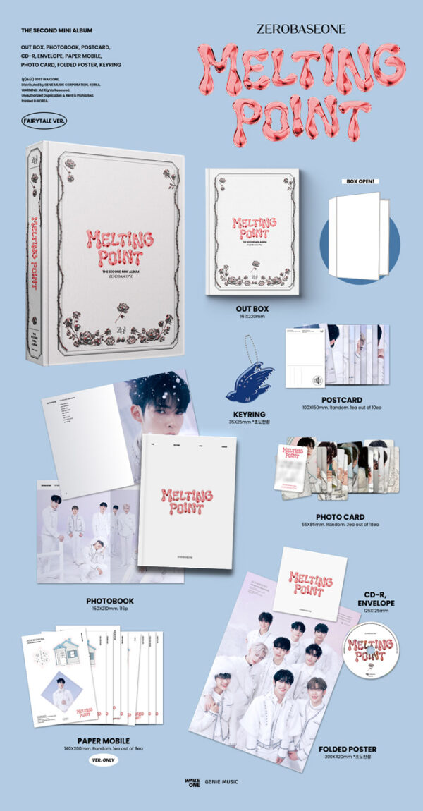 ZEROBASEONE - MELTING POINT (2ND MINI ALBUM) (MYSTERY Ver.) Kaeguli Kpop Shop Albums and Merchandise