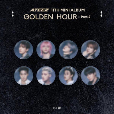 ATEEZ - OFFICIAL MD [GOLDEN HOUR : Part.2] (RANDOM CAN BADGE) kaegui kpop shop albums and merchandise