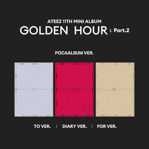 ATEEZ - 11th Mini Album [GOLDEN HOUR : Part.2] (POCA Ver.) (3 type Random) kaegui kpop shop albums and merchandise
