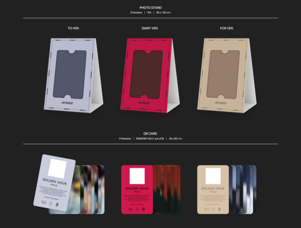 ATEEZ - 11th Mini Album [GOLDEN HOUR : Part.2] (POCA Ver.) (3 type Random) kaegui kpop shop albums and merchandise