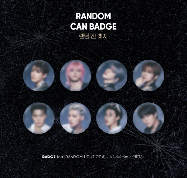 ATEEZ - OFFICIAL MD [GOLDEN HOUR : Part.2] (RANDOM CAN BADGE) kaegui kpop shop albums and merchandise