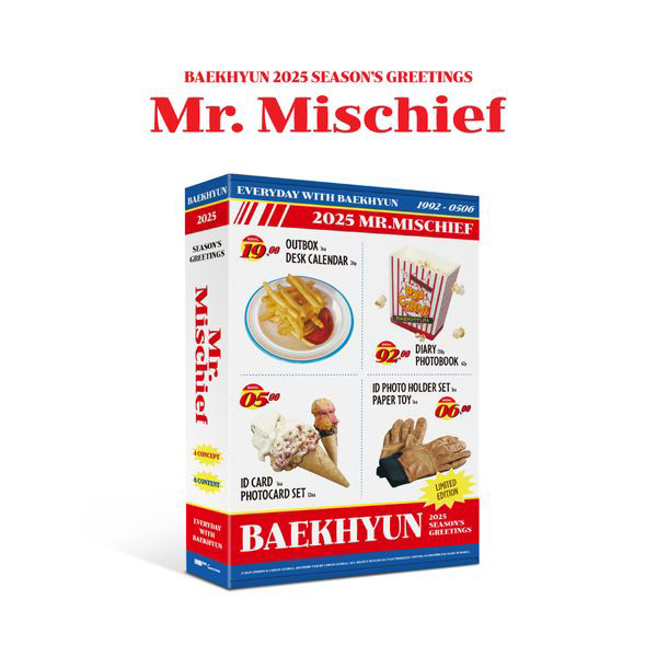 BAEKHYUN_ BAEKHYUN (EXO) 2025 SEASON'S GREETINGS [Mr. Mischief] kaegui kpop shop albums and merchandise
