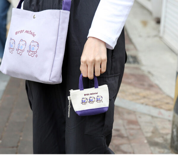 BTS - BT21 minini CANVAS MINI POUCH CHIMMY mang shooky koya tata cooky chimmy rj kaeguli kpop albums and merchandise