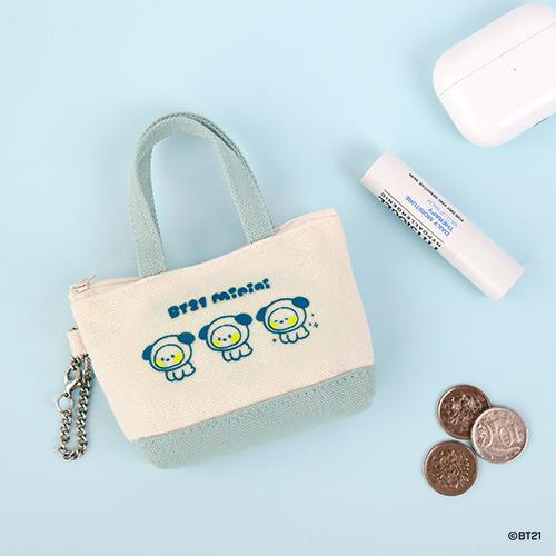 BTS - BT21 minini CANVAS MINI POUCH CHIMMY mang shooky koya tata cooky chimmy rj kaeguli kpop albums and merchandise