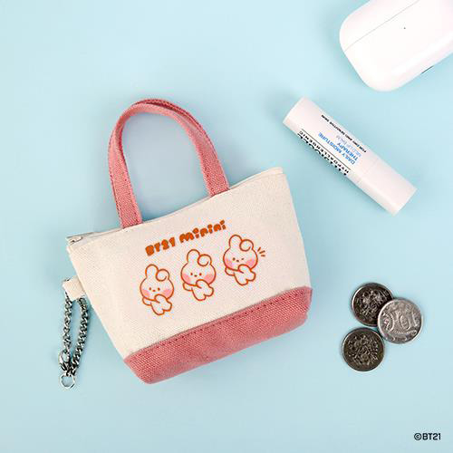 BTS - BT21 minini CANVAS MINI POUCH CHIMMY mang shooky koya tata cooky chimmy rj kaeguli kpop albums and merchandise