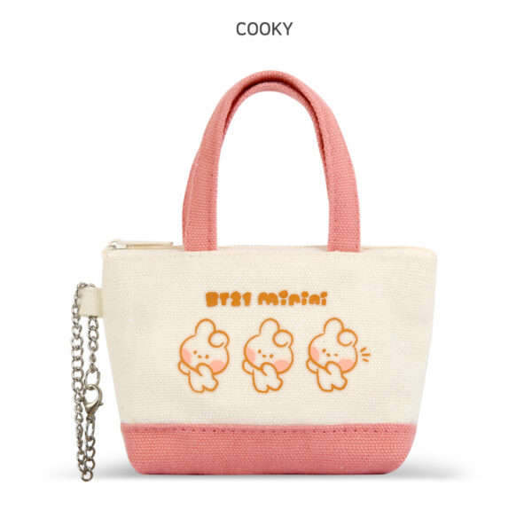BTS - BT21 minini CANVAS MINI POUCH CHIMMY mang shooky koya tata cooky chimmy rj kaeguli kpop albums and merchandise