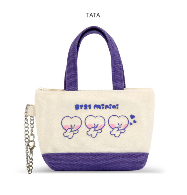 BTS - BT21 minini CANVAS MINI POUCH CHIMMY mang shooky koya tata cooky chimmy rj kaeguli kpop albums and merchandise
