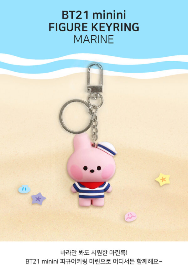 BTS - BT21 minini FIGURE KEYRING MARINE CHIMMY mang shooky koya tata cooky chimmy rj kaeguli kpop albums and merchandise