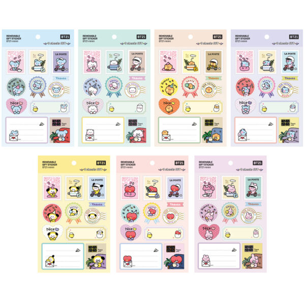 BTS - BT21 minini REMOVABLE GIFT STICKER