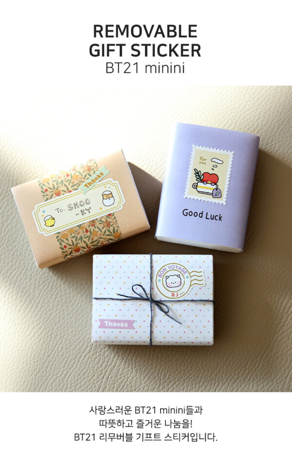 BTS - BT21 minini REMOVABLE GIFT STICKER