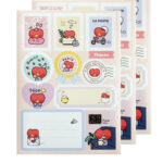BTS - BT21 minini REMOVABLE GIFT STICKER CHIMMY mang shooky koya tata cooky chimmy rj kaeguli kpop albums and merchandise