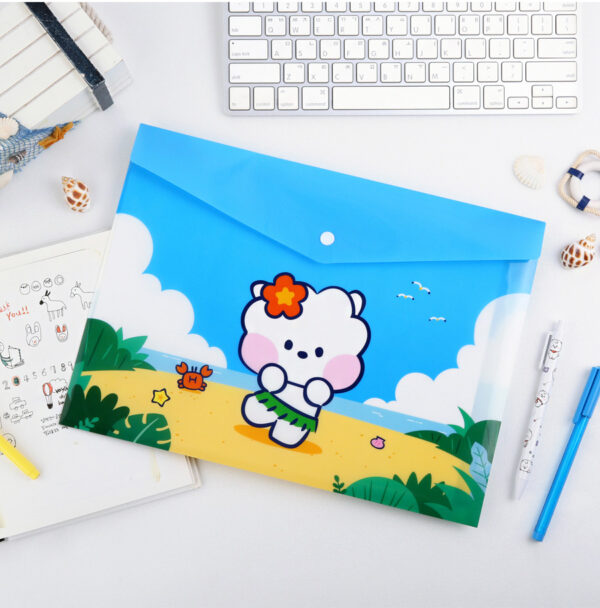 BTS - BT21 minini PP FILE POCKET VACANCE (rj ver. Mang shooky koya tata kooky chimmy Kaeguli kpop albums and merchandise