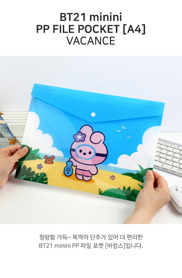 BTS - BT21 minini PP FILE POCKET VACANCE (cooky ver.kaeguli kpop albums and merchandise