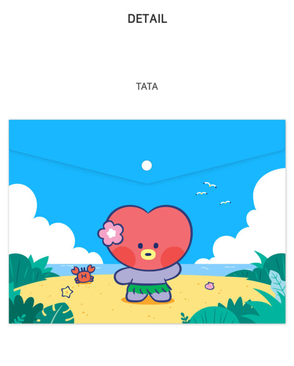 BTS - BT21 minini PP FILE POCKET VACANCE (tata ver.kaeguli kpop albums and merchandise