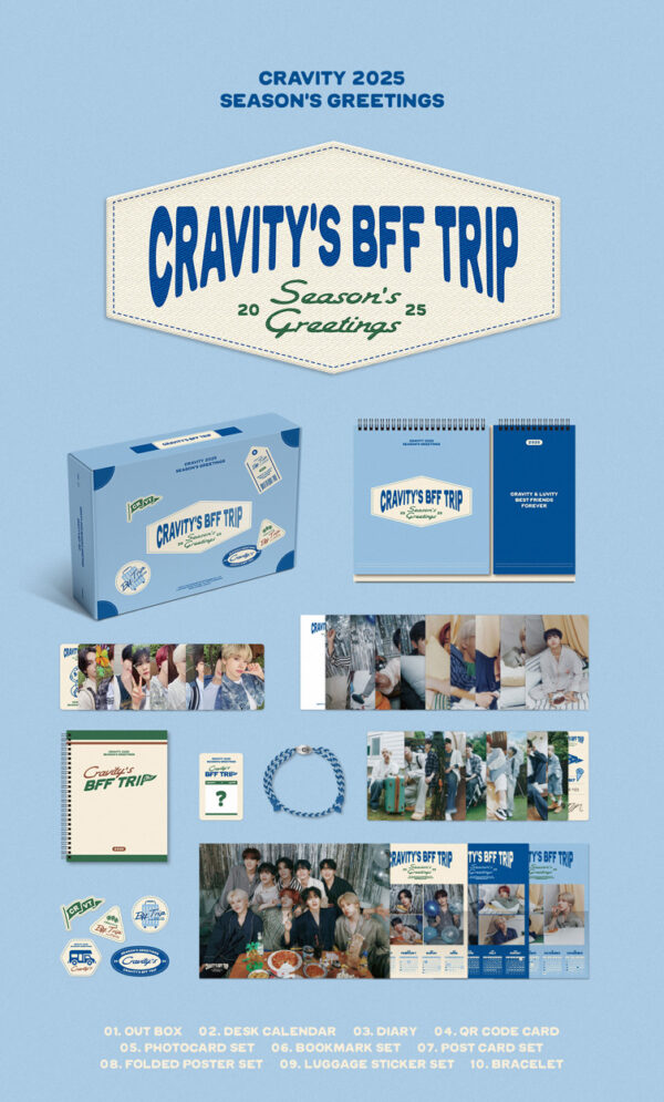 CRAVITY - CRAVITY 2025 SEASON'S GREETINGS [CRAVITY BFF TRIP] kaegui kpop shop albums and merchandise