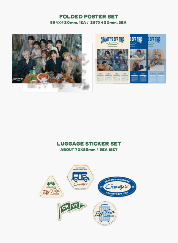 CRAVITY - CRAVITY 2025 SEASON'S GREETINGS [CRAVITY BFF TRIP] kaegui kpop shop albums and merchandise