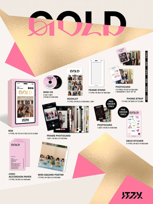 ITZY - 9th Mini Album [GOLD] (Phone Box Ver.) kaeguli kpop shop albums and merchandise
