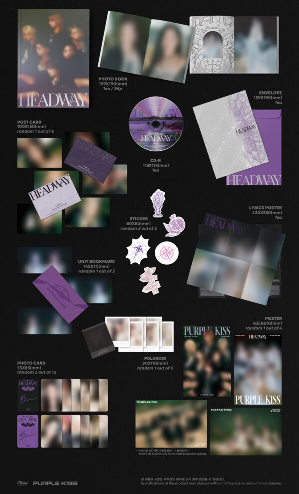 PURPLE KISS - 7th Mini Album [HEADWAY] kaeguli kpop shop albums and merchandise