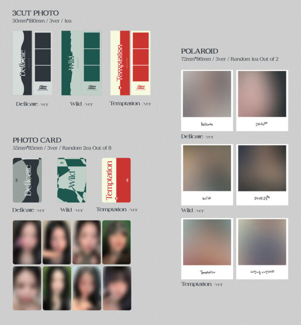 SOOJIN - 2ND MINI ALBUM [RIZZ] (2 TYPE Random) temptaion wild delicate kaeguli kpop albums and merchandise