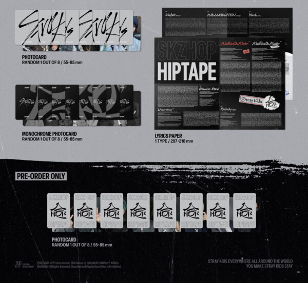 Stray Kids - SKZHOP HIPTAPE (HOP) (ACCORDION VER.) hyunjin felix bang dhan lee know han i.n seungmin changbin kaeguli kpop shop albums and merchandise