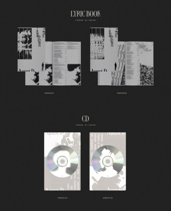 SUGA (BTS) - 1st Solo Album [D-DAY] (1 black ) kaeguli kpop shop albums and merchandise