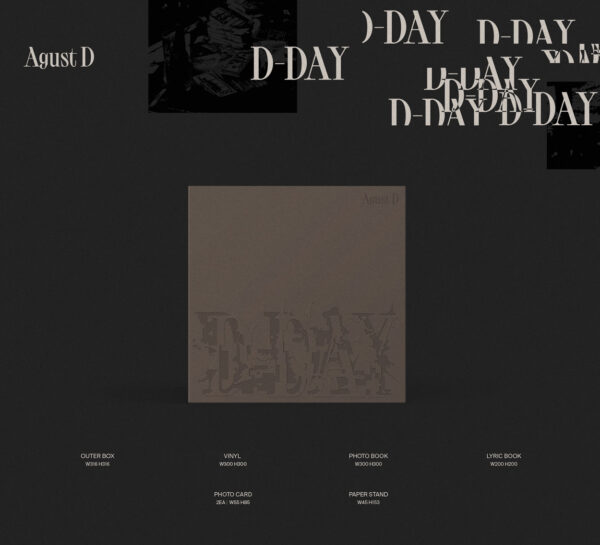 SUGA/Agust D (BTS) - [D-DAY] (LP) kaeguli kpop shop albums and merchandise