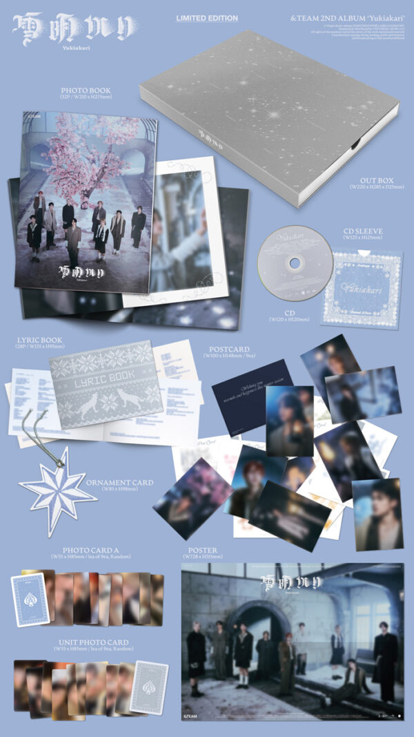 [JP] &TEAM - Japan 2nd Full Album [Yukiakari] (LIMITED Ver.) kaeguli kpop shop albums and merchanise