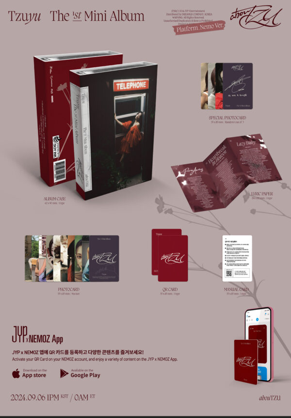 TZUYU (TWICE) - 1ST MINI ALBUM [abouTZU] (NEMO Ver.) kaeguli kpop shop albums and merchandise