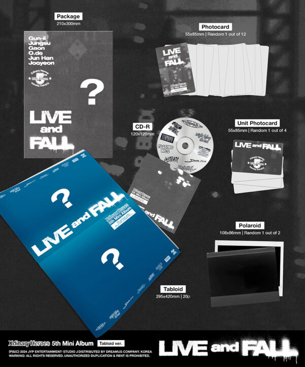 PURPLE KISS - 7th Mini Album [HEADWAY] kaeguli kpop shop albums and merchandise Xdinary Heroes - 5th Mini Album [LIVE and FALL] (TABLOID ver.) kaeguli kpop shop albums and merchandise