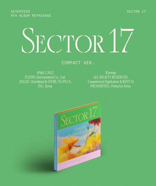 SEVENTEEN - 4th Album Repackage [SECTOR 17] (COMPACT Ver.) (14 TYPE Random) kaeguli kpop shop albums and merchandise