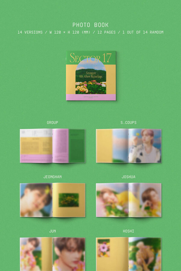 SEVENTEEN - 4th Album Repackage [SECTOR 17] (COMPACT Ver.) (14 TYPE Random) kaeguli kpop shop albums and merchandise