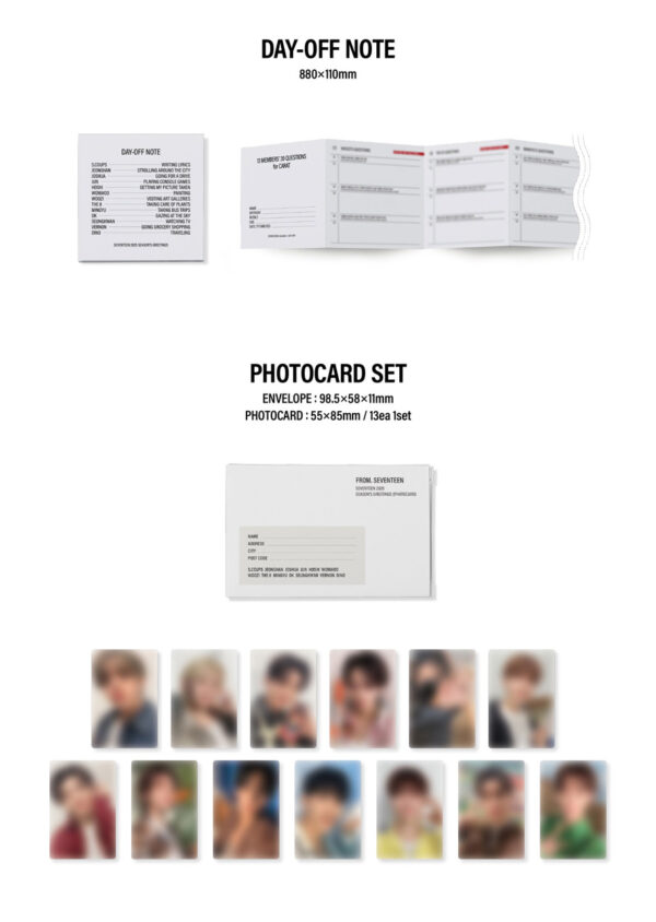 SEVENTEEN - SEVENTEEN 2025 SEASON'S GREETINGS kaegui kpop shop albums and merchandise