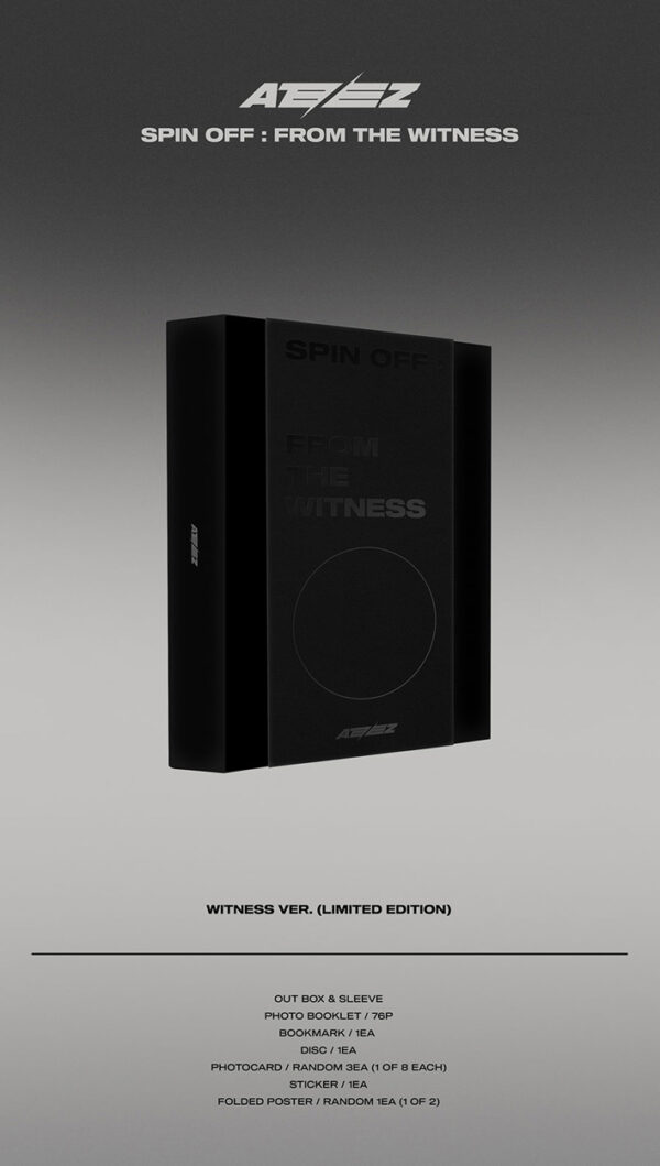 ATEEZ - 1st Single Album [SPIN OFF : FROM THE WITNESS] (WITNESS Ver.) (LIMITED EDITION) kaeguli kpop shop albums and merchandise
