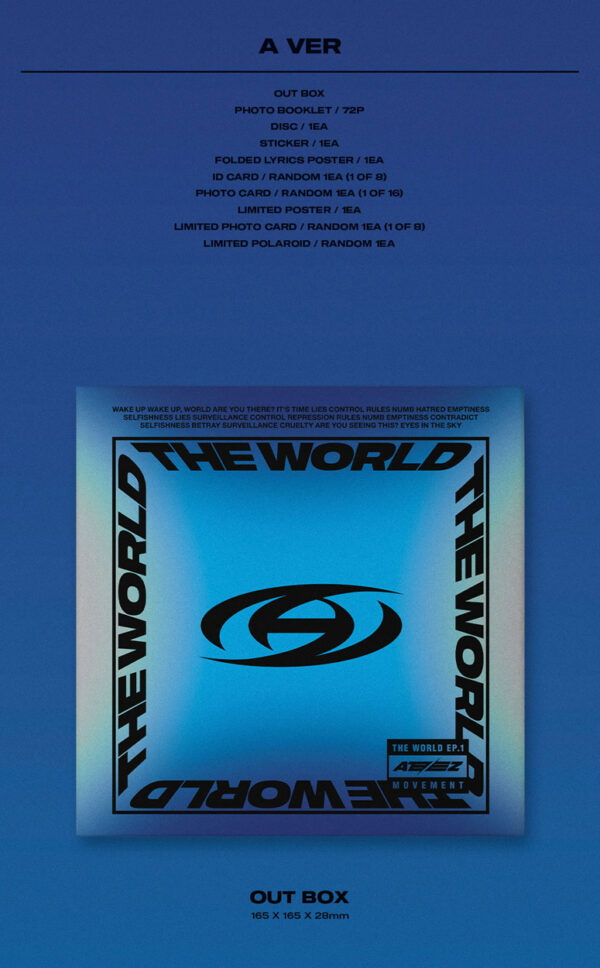 ATEEZ - 8th Mini Album [THE WORLD EP.1 : MOVEMENT] (3 TYPE Random) kaeguli kpop shop albums and merchandise