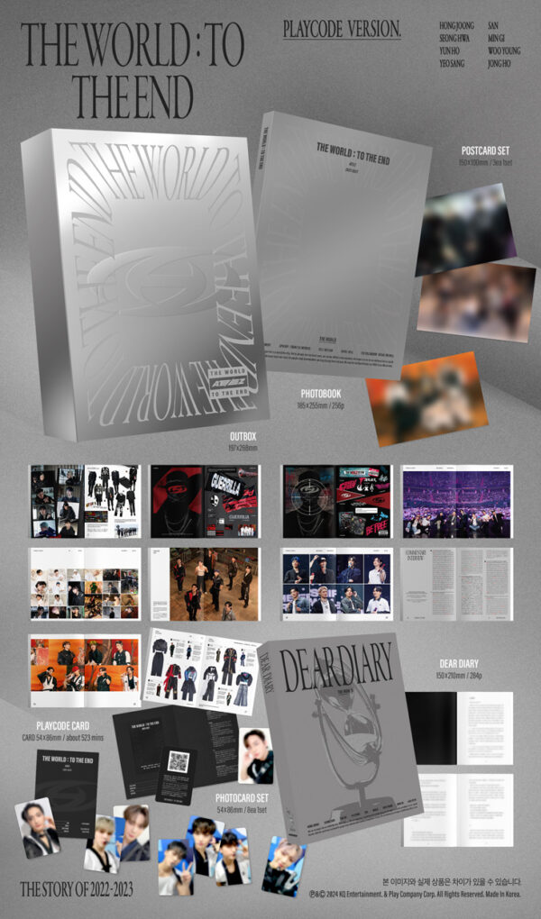 ATEEZ - THE WORLD : TO THE END (PLAY CODE) kaeguli kpop shop albums and merchandise