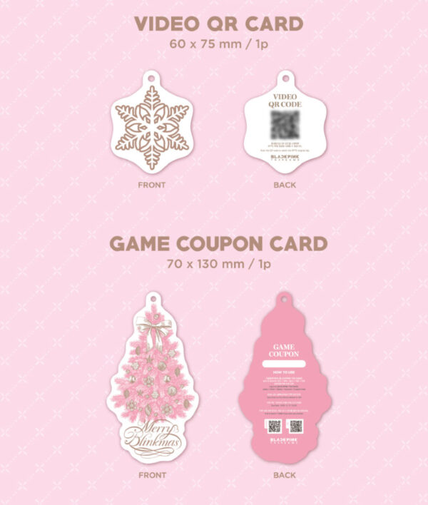 BLACKPINK - [BLACKPINK THE GAME COUPON CARD COLLECTION] 2024 BLACKPINK CHRISTMASkaeguli kpop shop albums and merchandise