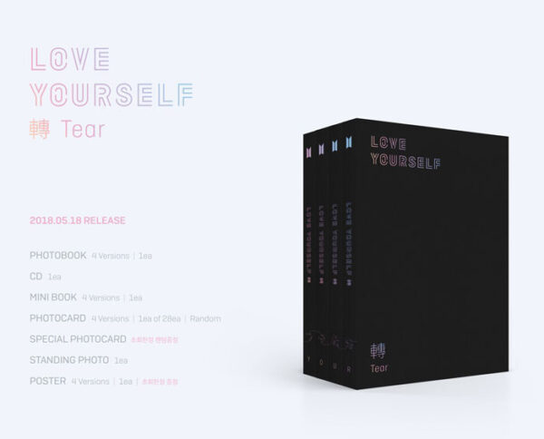 BTS - LOVE YOURSELF ‘Tear’ (U Ver.) kaeguli kpop shop albums and merchandise