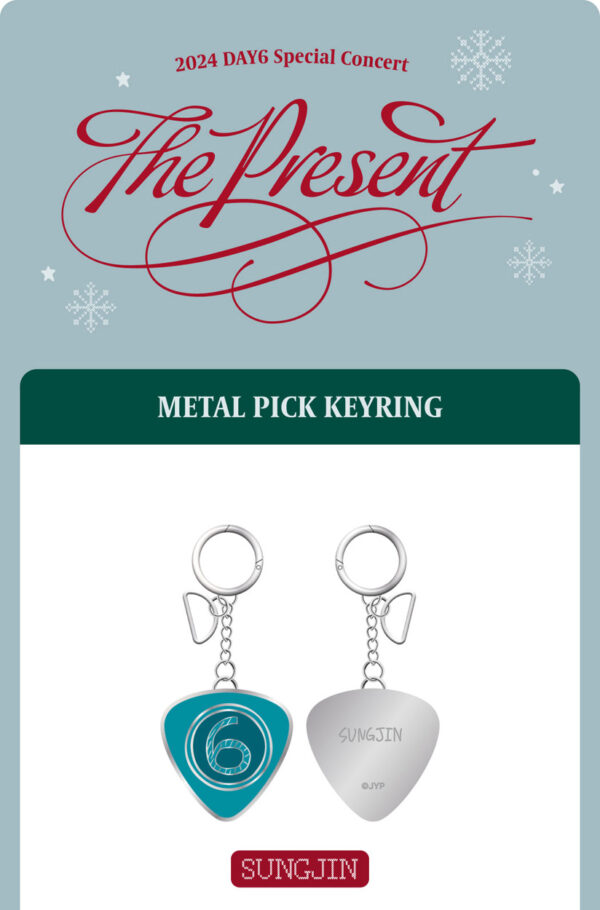 DAY6 - DAY6 2024 Special Concert 'The Present' (METAL PICK KEYRING) (DOWOON) wonpil young k sungjin don pil ke bang kaeguli kpop shop albums and merchandise