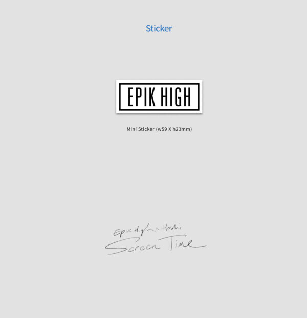 EPIK HIGH - [Screen Time] kaeguli kpop shop albums and merchandise