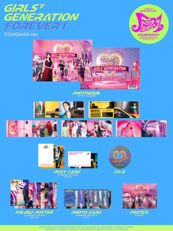 GIRLS’ GENERATION 7TH ALBUM [FOREVER 1] STANDARD Ver.kaeguli kpop shop albums and merchandise