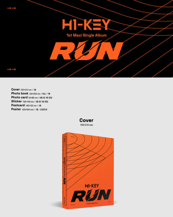 H1-KEY - Single Album [RUN] kaeguli kpop shop albums and merchandise