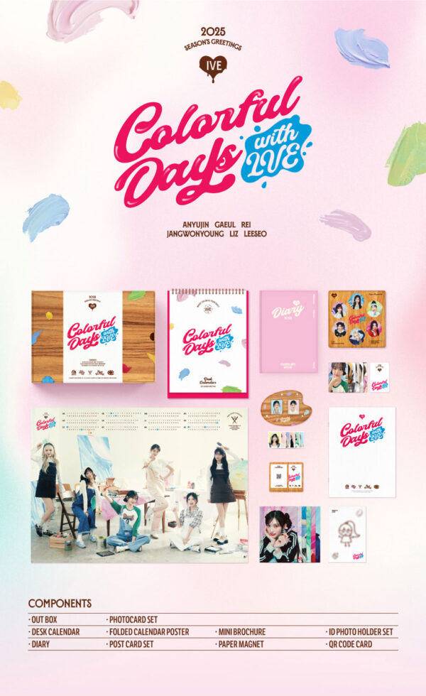 IVE - IVE 2025 SEASON'S GREETINGS [Colorful Days with IVE] kaegui kpop shop albums and merchandise