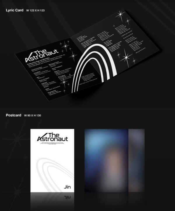 JIN (BTS) - [The Astronaut] (2 TYPE Random) 01 version 02 Version kaeguli kpop shop albums and merchandise