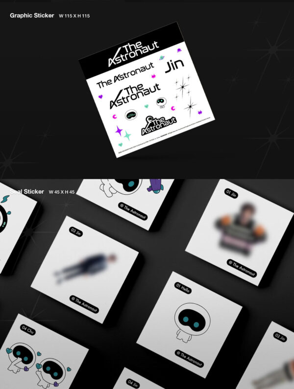 JIN (BTS) - [The Astronaut] (2 TYPE Random) 01 version 02 Version kaeguli kpop shop albums and merchandise